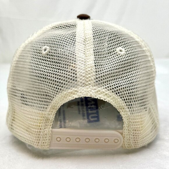 Prairie Mountain Lake Powell Glen Canyon 63 Snapback Cap Hat Brown White - Picture 4 of 11